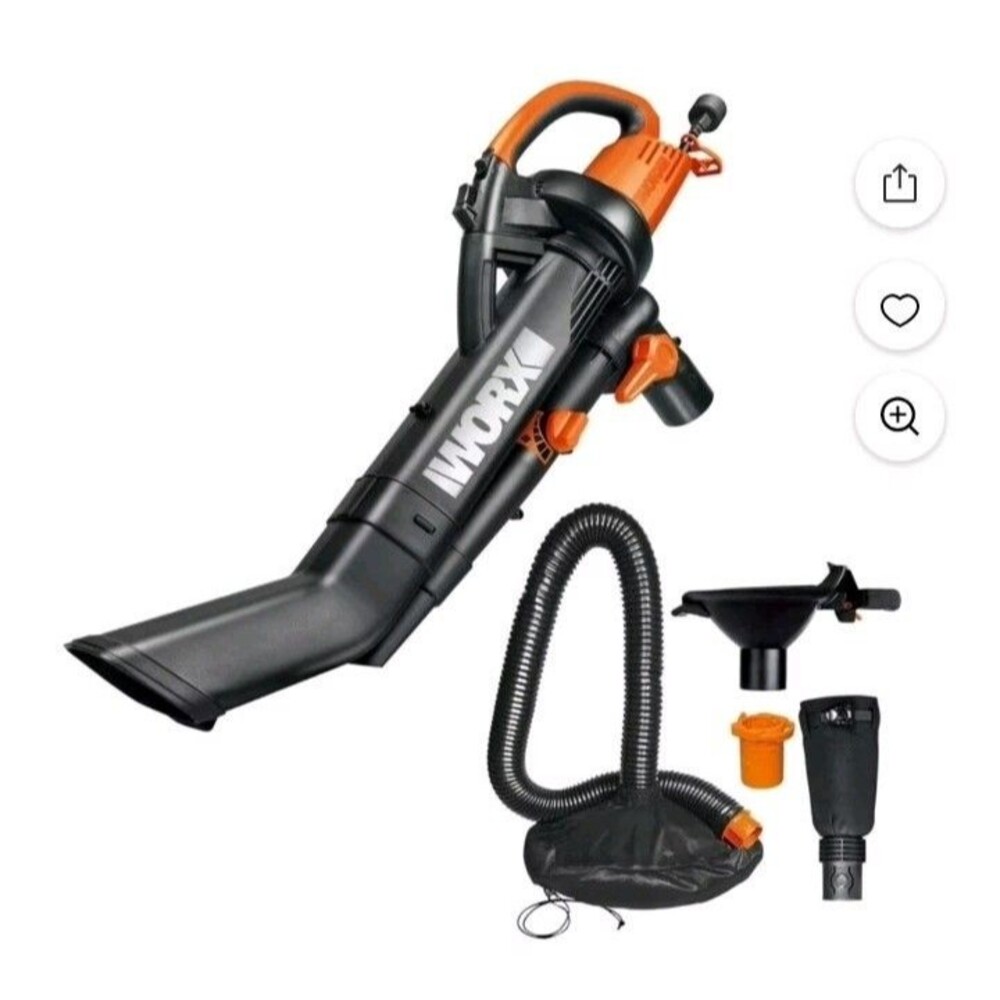 3 In 1 Blower Mulcher Vacuum With Leaf Pro Collection System Vac Collector Worx
